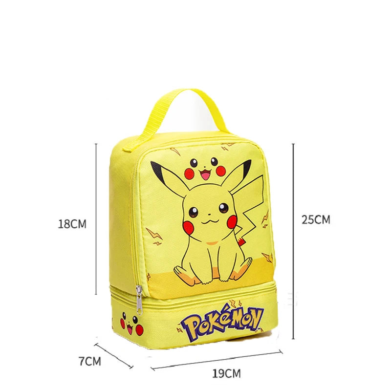 Pokemon GO Action Figure With Cartoon School Bag Figuras Toy Collection Pikachu Anime Figure Model Pokeball Doll Kids Child Gift