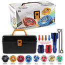 Bey X Battle Tops Spinning Toy Kit Gyro Metal with Launchers Organize Box Set Gift