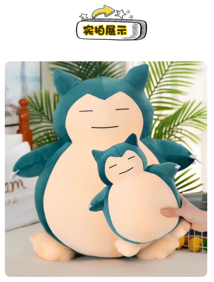 30-200cm TAKARA TOMY Pokemon Snorlax Animal Doll Holster  Plush Toys Kawaii Anime New Rare  Cute Soft Stuffed  Girls Kids Gift