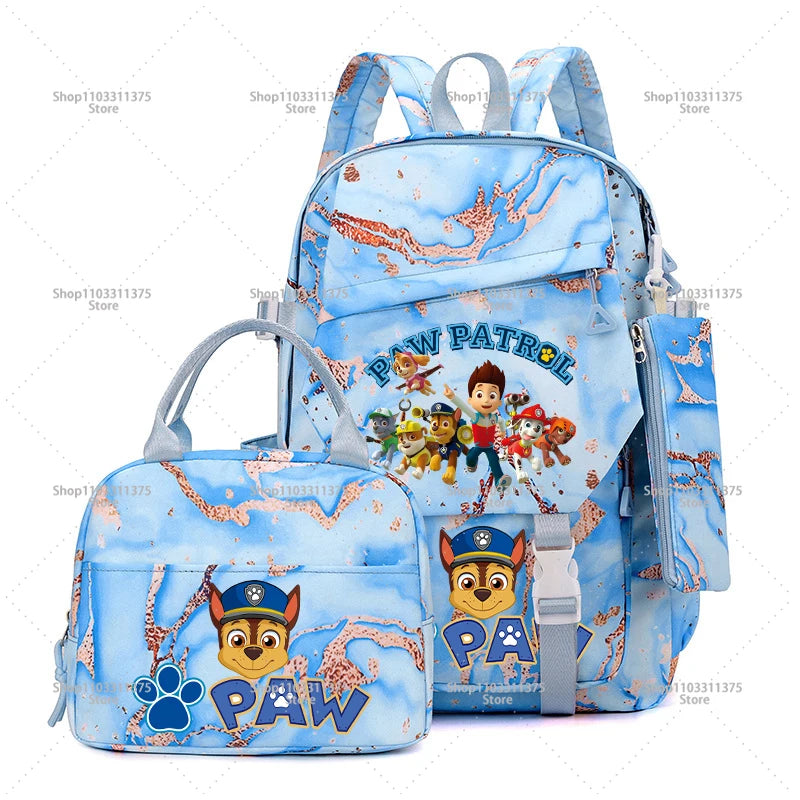 "Team Pup School Set – Cartoon Backpack Combo for Little Heroes"