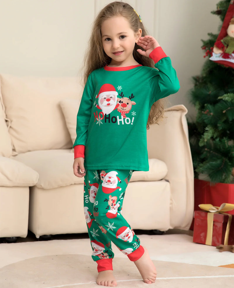 Xmas Family Matching Pajamas Set Santa Deer Letter Print Family Matching Outfits 2023 Christmas Family Pj's Dog Clothes