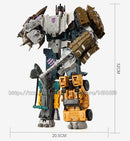 Haizhixing 5 in 1 Bruticus Devastator Superion Defensor Transformation Robot Car Action Figures Aircraft Model Kids Boy Toy