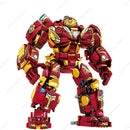 Action Figures Of Avengers Superheroes Iron Man Hulkbuster Steel Mecha Building Blocks Gift Toys For Kid