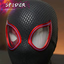 Spiderman And Miles Headgear Cosplay Mask With Moving Eyes Electronic Remote Control Toys For Adults Kids Or A Gift