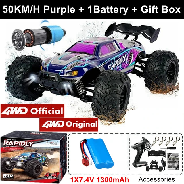 TurboRacer 4WD Off-Road RC Truck – Brushless Power