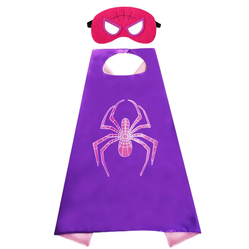 1 Set Superhero Spiderman Toys Set Halloween Cartoon Character Party Cosplay Costume Patrola Kanina Mask Cloak Kid's Toy gift