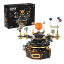STEM Electric Solar System Rotating Universe Light Building Blocks Sun Earth Model Space Science Education DIY Kid Toy