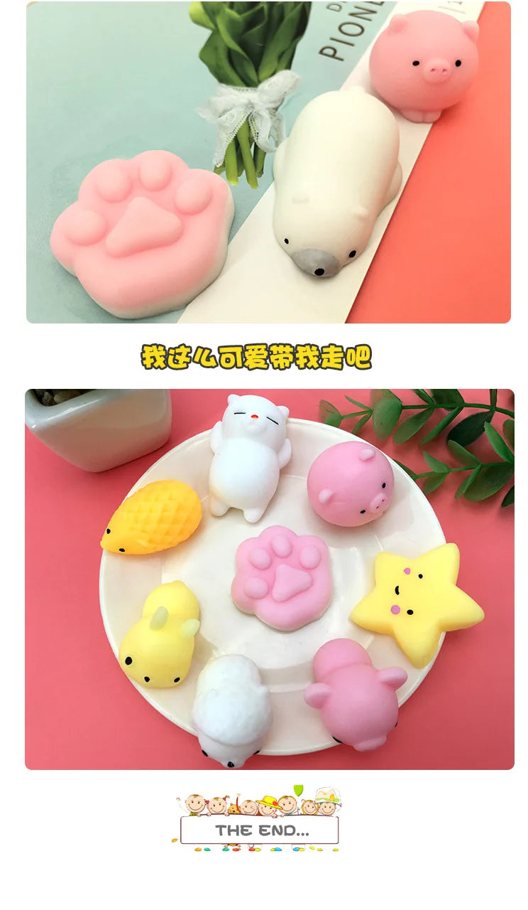 New Squishy Toy Cute Animal Antistress Ball Squeeze Mochi Rising Toys Abreact Soft Sticky Squishi Stress Relief Toys Funny Gift