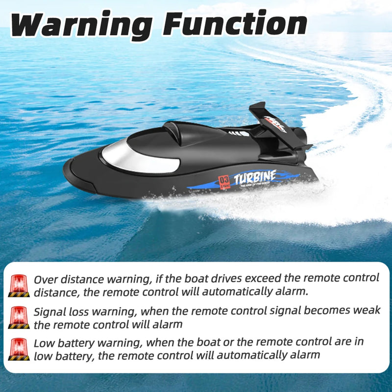 Flytec V009 Remote Control Boats 2.4G RC Boat 3 Speeds Adjustable 30km/h High SpeedSelf-righting RC Toy Gift for Kids Adults