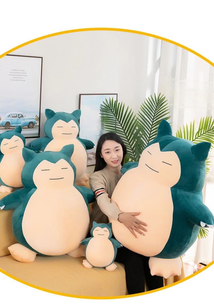 30-200cm TAKARA TOMY Pokemon Snorlax Animal Doll Holster  Plush Toys Kawaii Anime New Rare  Cute Soft Stuffed  Girls Kids Gift