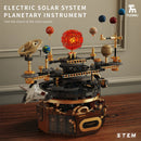 STEM Electric Solar System Rotating Universe Light Building Blocks Sun Earth Model Space Science Education DIY Kid Toy