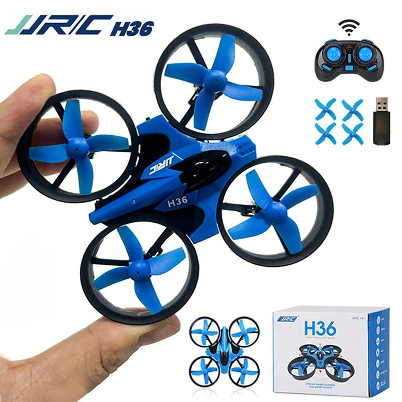 H36 JJRC Mini Drone 3D Flip Headless Mode Air Pressure Height Maintain RC Quadcopter FPV Competition Drones for Kids