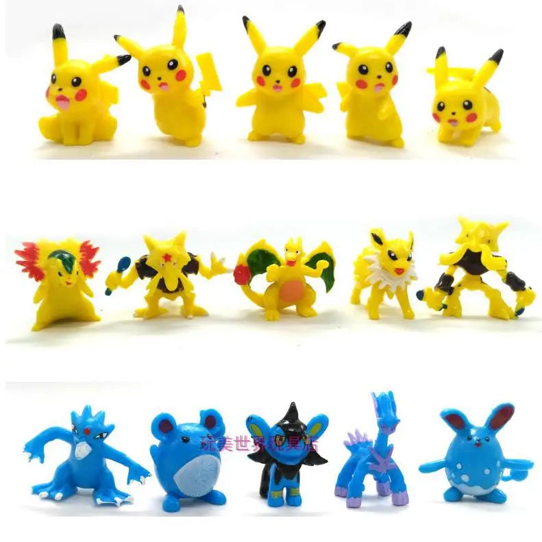 Pokemon GO Action Figure With Cartoon School Bag Figuras Toy Collection Pikachu Anime Figure Model Pokeball Doll Kids Child Gift