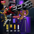 115cm Big Electric Toy Gun Fake Gun Soft Bullet Ejection EVA Gun DIY Self-Assembly Tactical Gatling Gun Toy Christmas Gift