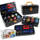Bey X Battle Tops Spinning Toy Kit Gyro Metal with Launchers Organize Box Set Gift