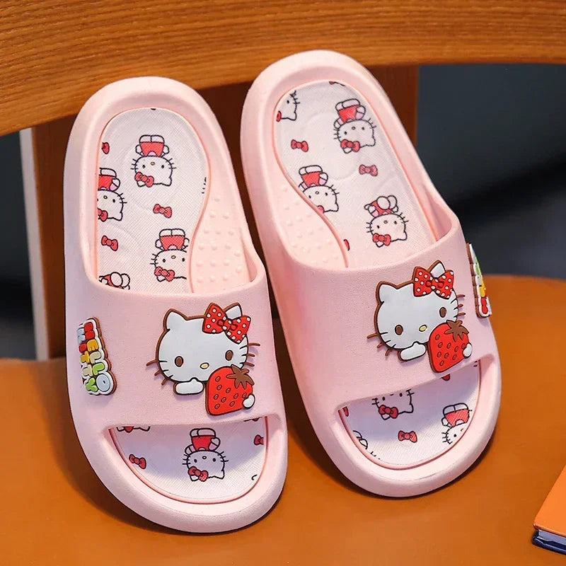 Sanrio Anime Design Slippers – Cute & Cozy Indoor Non-Slip Slides for Summer Wear