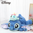Disney Stitch Stuffed Toy 53CM Lying Position Kawaii Throw Pillow As Birthday Gift For Kids Or Girlfriend