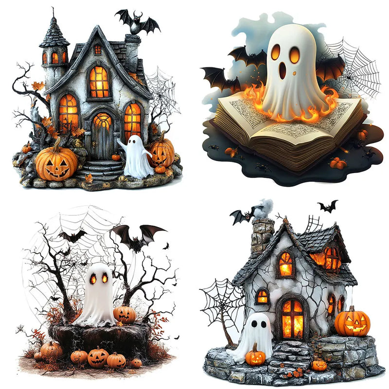 20pcs Halloween Ghost Skeleton Stickers Pack Varied for Kid Crafts Scrapbooking Travel Luggage Laptop Aesthetic Decoration Decal