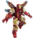 Action Figures Of Avengers Superheroes Iron Man Hulkbuster Steel Mecha Building Blocks Gift Toys For Kid