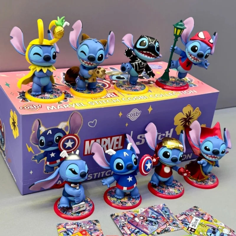 Authentic Hottoys Stitch Cosbi Series – Mystery Blind Box Action Figure Pendant
