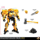 Transformation Toys Battle Damage Hornet Yellow Bee BMB H6001-3 AOYI SS49 Alloy Figure Action Model Deformation Robot Beetle Car