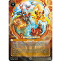 Rare Lorcana Enchanted Proxy Card – Reign of Jafar Chapter 8 TCG Featuring Stitch, Jasmine & Lady