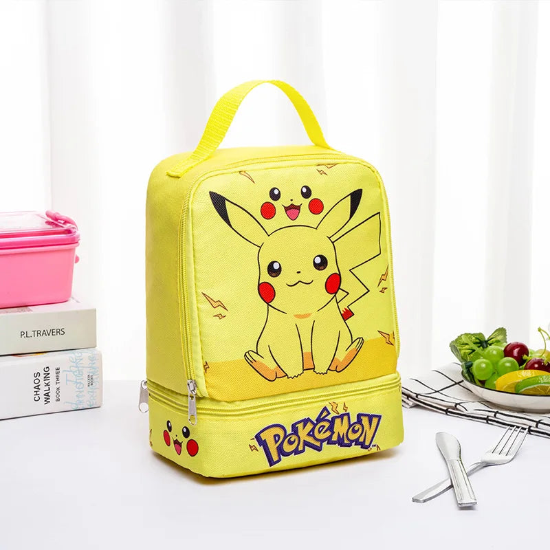 Pokemon GO Action Figure With Cartoon School Bag Figuras Toy Collection Pikachu Anime Figure Model Pokeball Doll Kids Child Gift