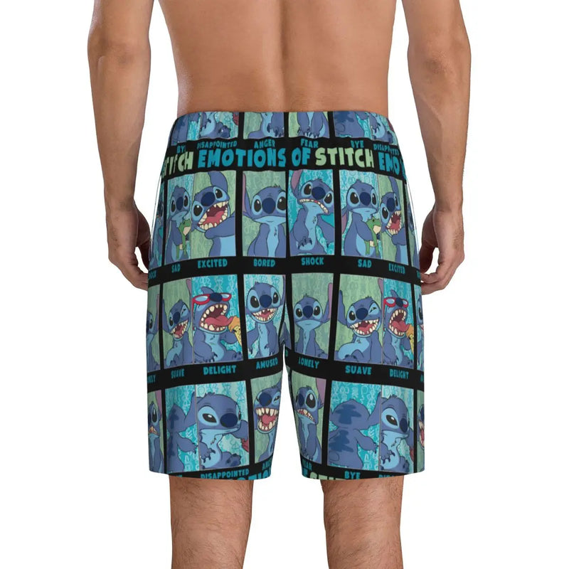 Custom Stitch Sleep Shorts – Soft Men’s Nightwear for Relaxing