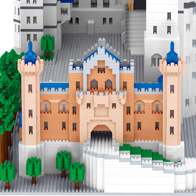 Swan Castle 10,000-Piece Micro Block Building Kit – High-Skill Architecture Puzzle & Decorative Model