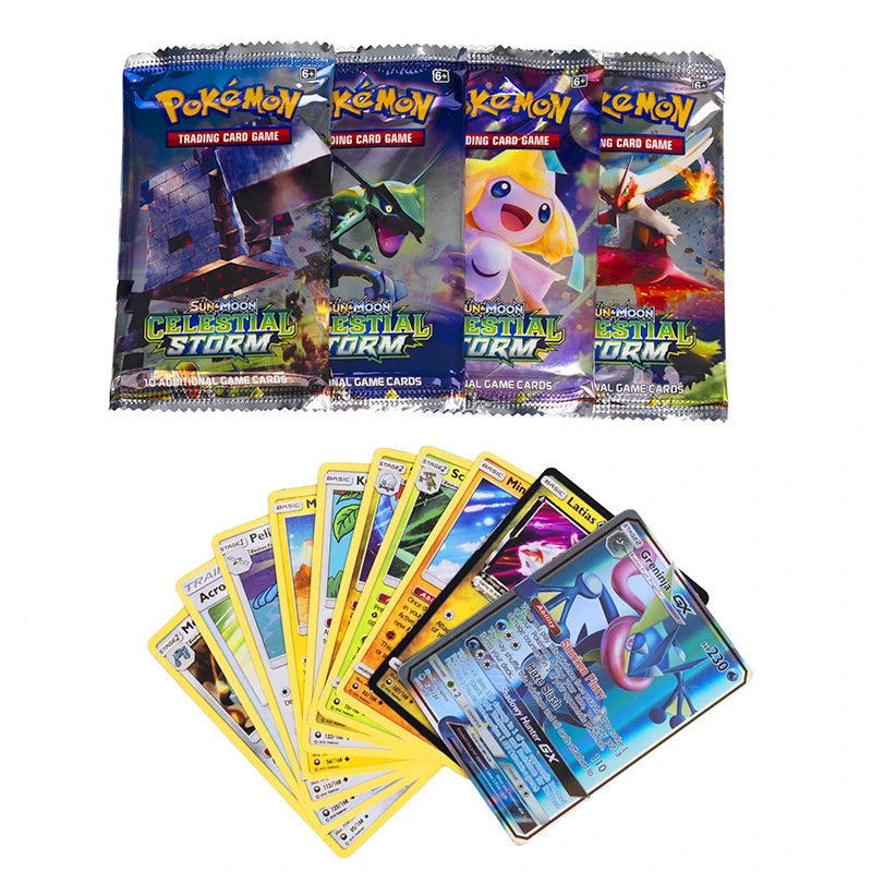 324pcs Pokemon Cards Anime Collectible Crown Zenith Silver Tempest Lost Origin Children Board Game Toy Battle Card Kid Gift