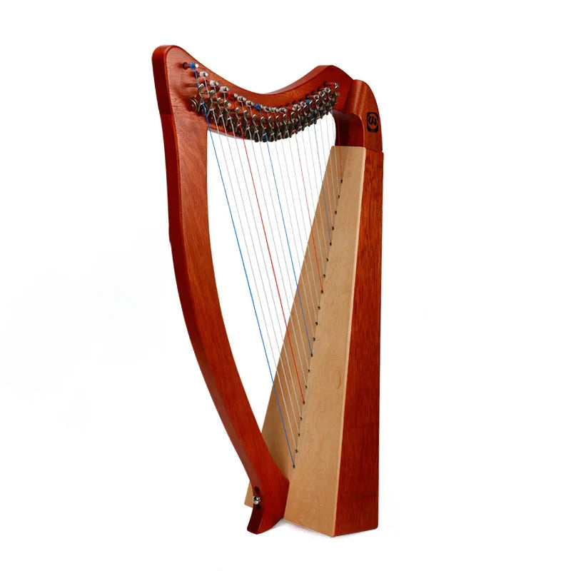 Electric Lyre Harp 19 String Half Key Lyre Harp High-quality Full Veneer Solid Wood 19 String Lyre Piano Harp Musical Instrument