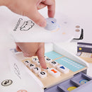 Wooden Children  Play House Toy Simulation Real Life Popcorn Sales Cart Cash Register Toys for boy girl birthday gifts Waffle