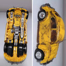 Transformation Toys Battle Damage Hornet Yellow Bee BMB H6001-3 AOYI SS49 Alloy Figure Action Model Deformation Robot Beetle Car