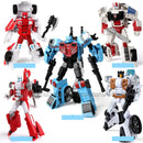 Haizhixing 5 in 1 Bruticus Devastator Superion Defensor Transformation Robot Car Action Figures Aircraft Model Kids Boy Toy