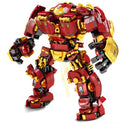 Action Figures Of Avengers Superheroes Iron Man Hulkbuster Steel Mecha Building Blocks Gift Toys For Kid