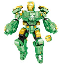 Action Figures Of Avengers Superheroes Iron Man Hulkbuster Steel Mecha Building Blocks Gift Toys For Kid