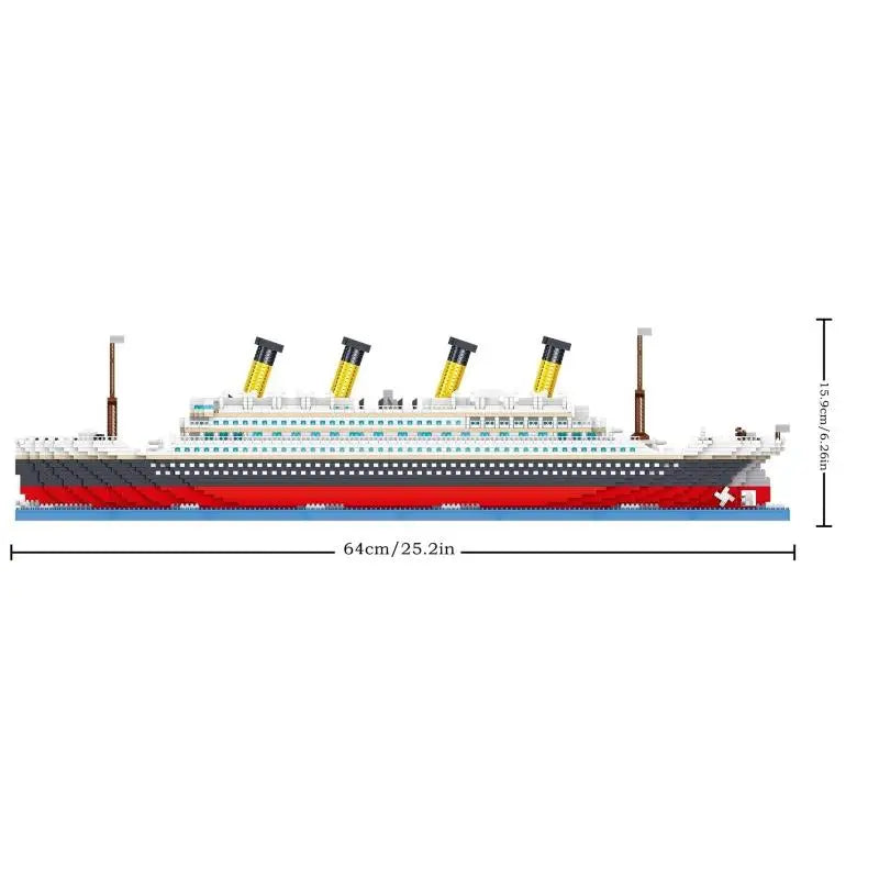 Titanic 4404PCS Building Blocks Cruise Ship Mini Assemble Bricks Model Toy Kit Desktop Decoration Holiday Gift for Kids