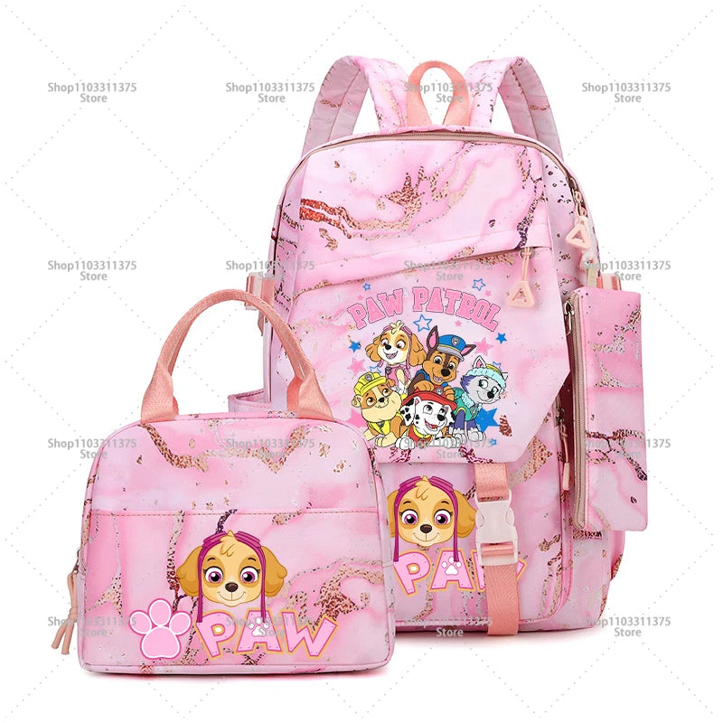 "Team Pup School Set – Cartoon Backpack Combo for Little Heroes"