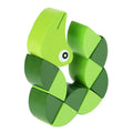 Wooden Smooth Blocks Caterpillar Toys Cartoon Colorful Twisted Insect Crocodile Block Ability Game Baby Fingers Exercise Gadget