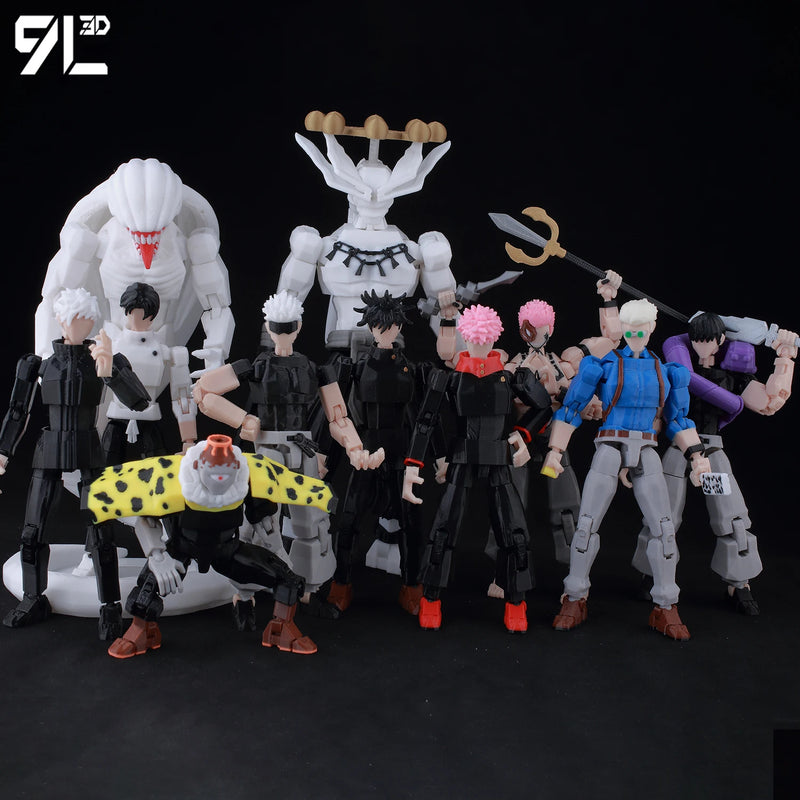 Jujutsu Kaisen 9L3D T13 Itadori Figure LUCKY13 Training Ver. JJK Titan13 Multi-Jointed Movable Dummy13 Stress Relief Toy Gift