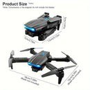 RC Drone E99 Pro Foldable 4K HD Dual Camera Quadcopter Aerial Photography Optical Flow Positioning Altitude Hold Toys Gift