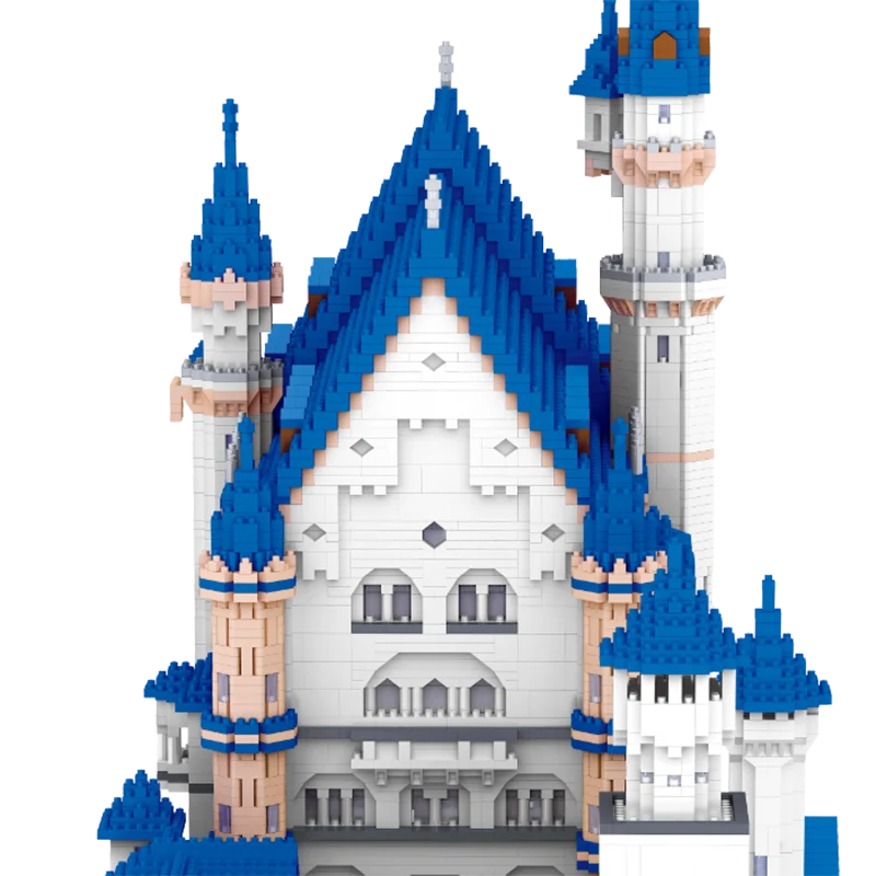 Swan Castle 10,000-Piece Micro Block Building Kit – High-Skill Architecture Puzzle & Decorative Model