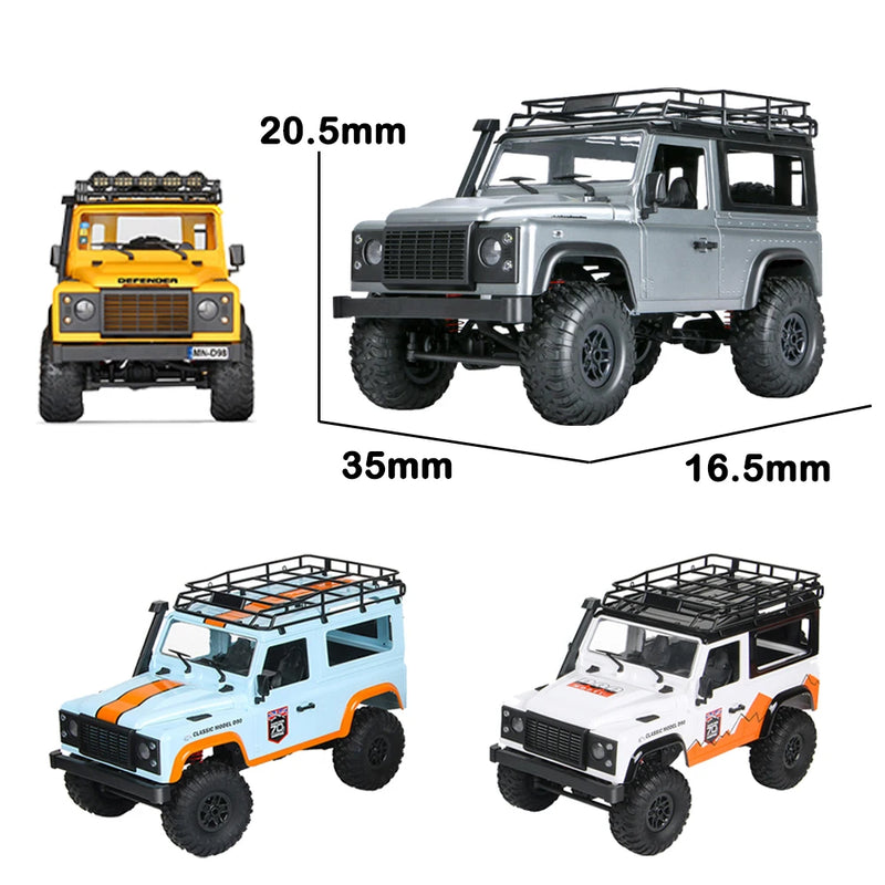 1:12 Scale MN Model RTR Version RC Car 2.4G 4WD MN99S MN99 RC Rock Crawler Defender Remote Control 1/12 Truck Kids Toys