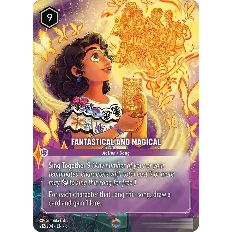 Rare Lorcana Enchanted Proxy Card – Reign of Jafar Chapter 8 TCG Featuring Stitch, Jasmine & Lady