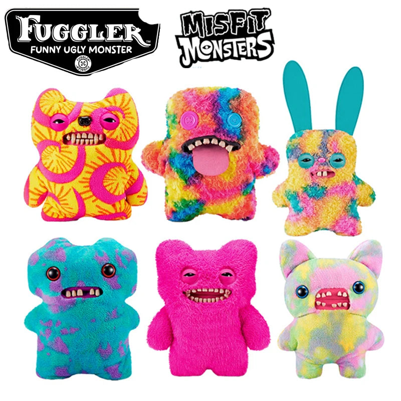 Original Fuggler Plush Toys with Funny Ugly Teeth Monsters Kawaii Soft Big Doll Plushies