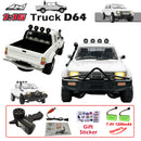 WPL D64/D64-1 RC Car 1:16 Hailax 2.4G 4WD Remote Control Pick-up Truck Controllable LED Light Electric Toy Off-Road Vehicle Mode