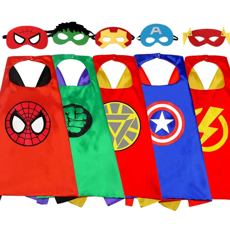 1 Set Superhero Spiderman Toys Set Halloween Cartoon Character Party Cosplay Costume Patrola Kanina Mask Cloak Kid's Toy gift