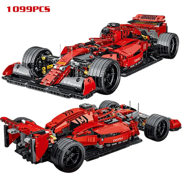 City Technical Formula F1 Racing Car Building Blocks – Super Speed Vehicle Model Kit for Kids