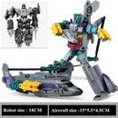 Haizhixing 5 in 1 Bruticus Devastator Superion Defensor Transformation Robot Car Action Figures Aircraft Model Kids Boy Toy