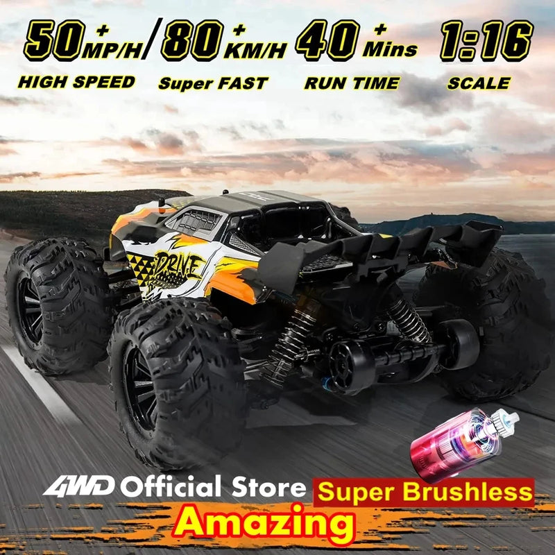 TurboRacer 4WD Off-Road RC Truck – Brushless Power